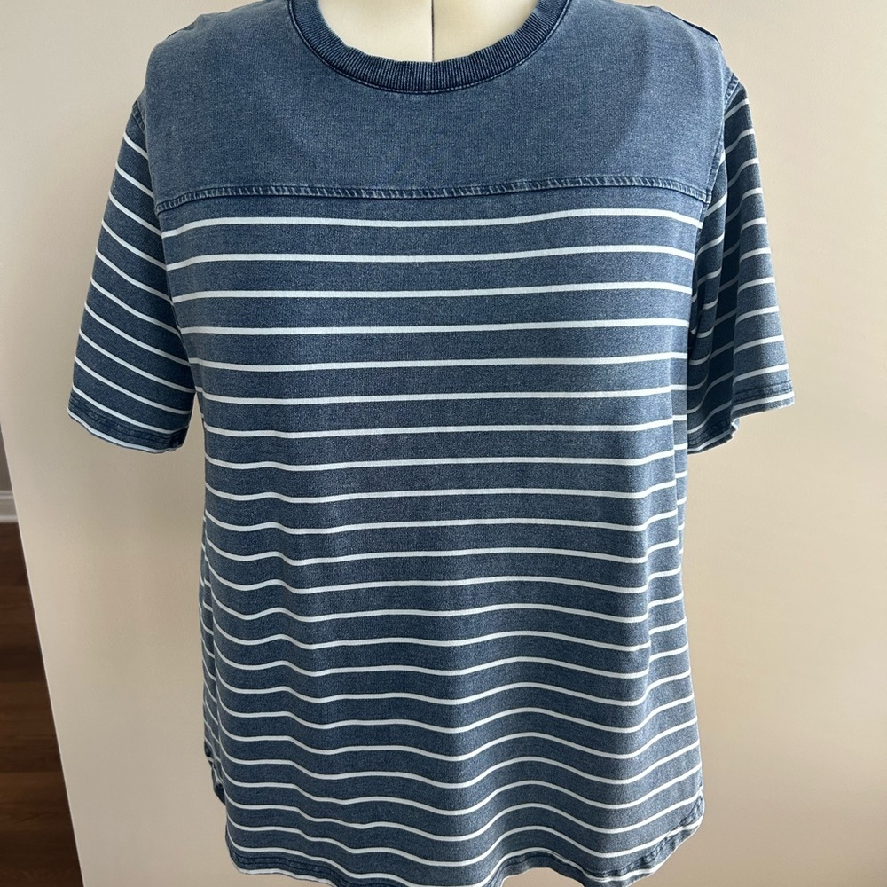 Women’s Comfortable Blue Striped Shirt